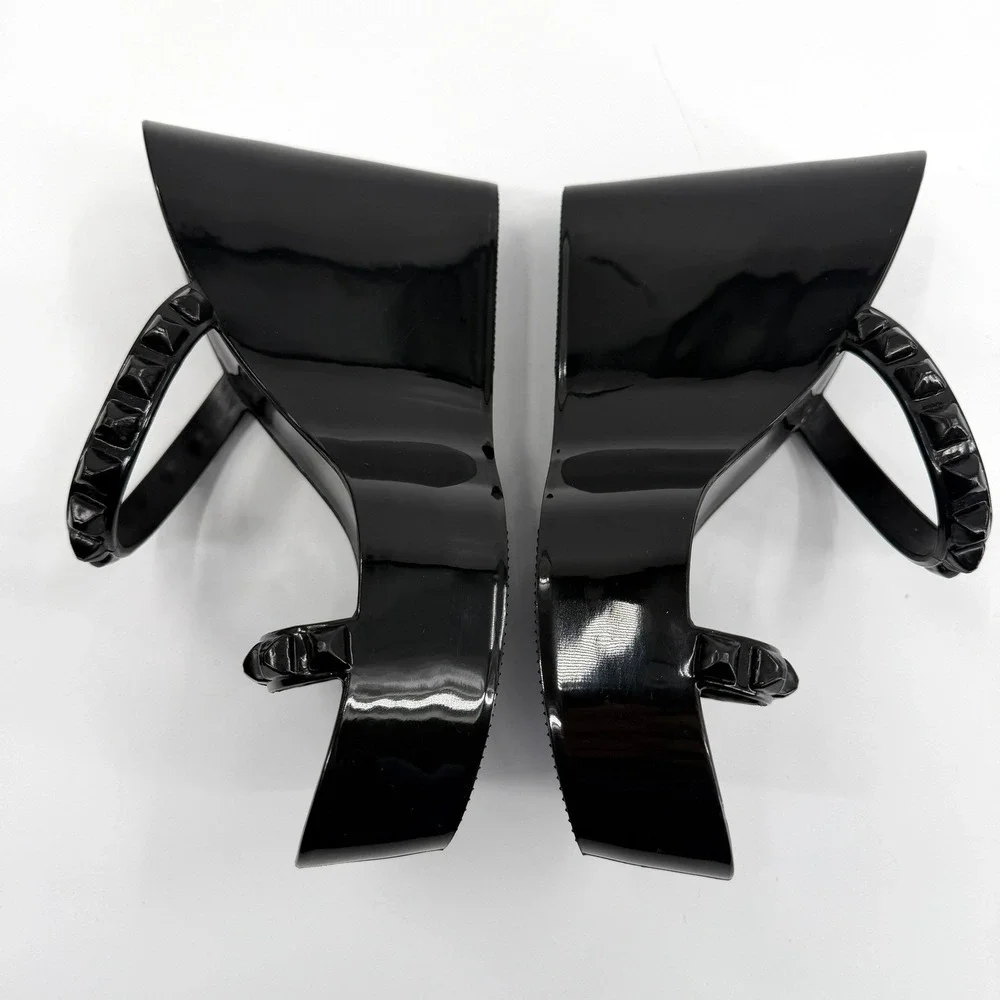 Carmen Sol Tonino Jelly Platform Wedge Sandal in Black Size 8 Vacation Resort - Picture 5 of 12